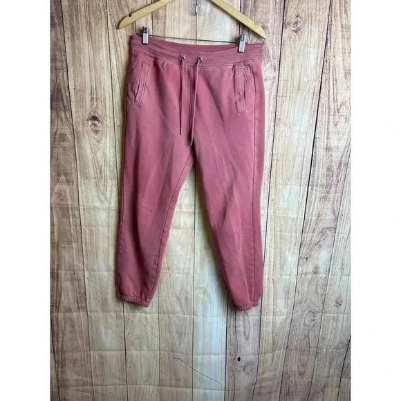 Aero Hygge Sweatpants Washed Out Orange Coral Color Women's Size S - Picture 1 of 6